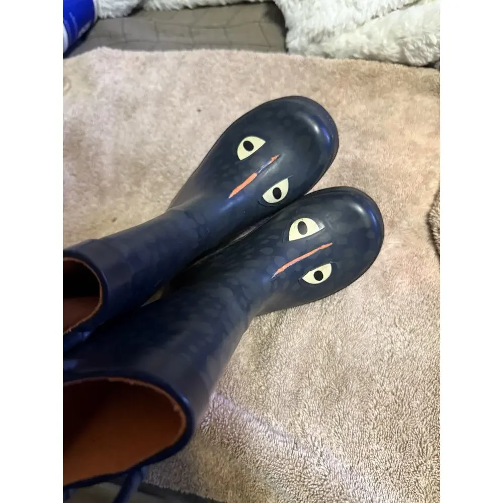 Carter's Blue Unisex Kids Pull-On Rain Boot Rubber US 8c